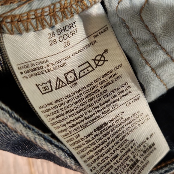 ❤️ GAP PERFECT BOOT BOOTCUT JEANS, 6S (28 SHORT) - Picture 6 of 8